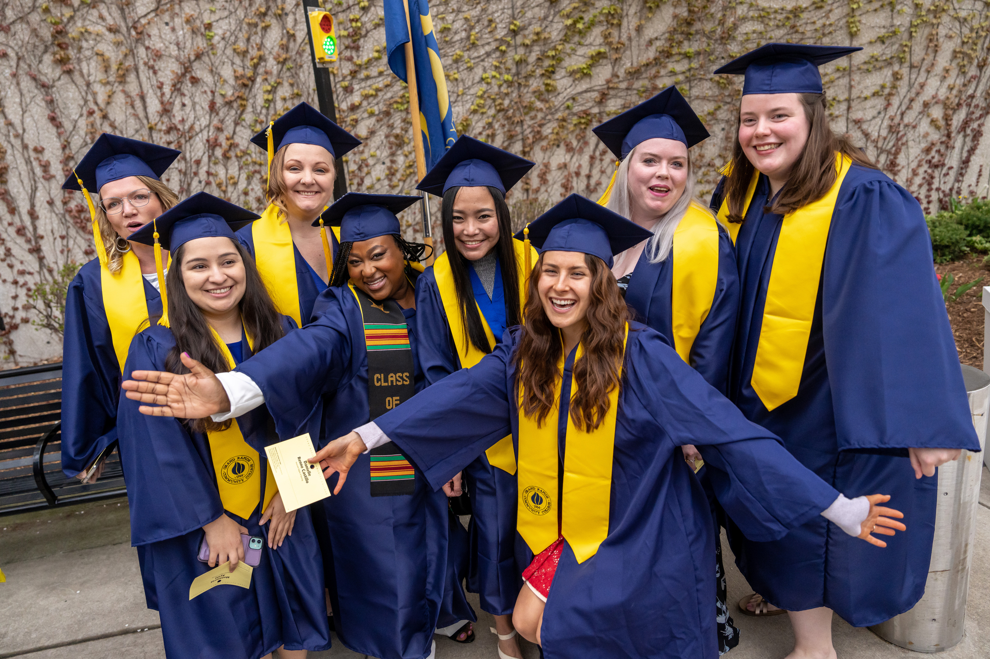 Group of GRCC Students before the Commencement Ceremony 